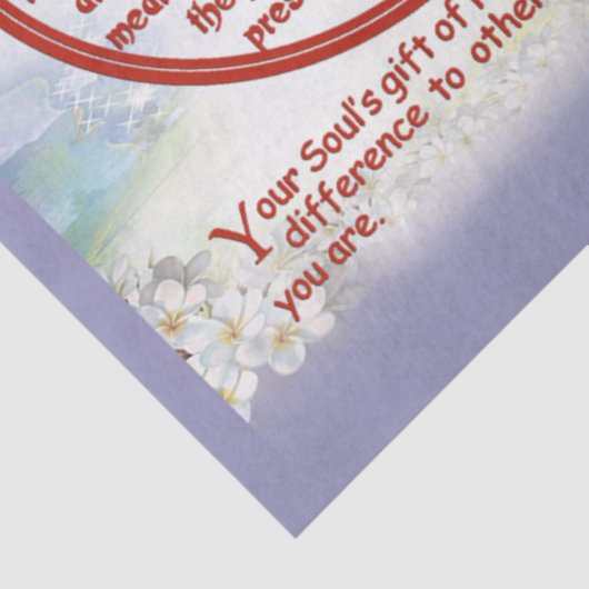 Symbol für Verfallsverhalten Tissue Paper Seidenpapier (Ausschnitt)