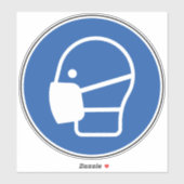 Symbol für Verschleißstaub Aufkleber (Blatt)