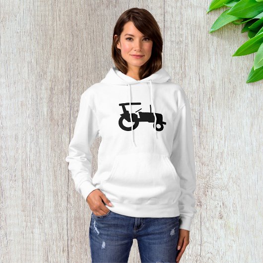 Symbol für Vintage Zugmaschine, Silhouette Hoodie