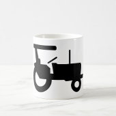 Symbol für Vintage Zugmaschine, Silhouette Kaffeetasse