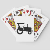 Symbol für Vintage Zugmaschine, Silhouette Spielkarten (Rückseite)