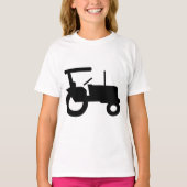 Symbol für Vintage Zugmaschine, Silhouette T-Shirt (Vorderseite)