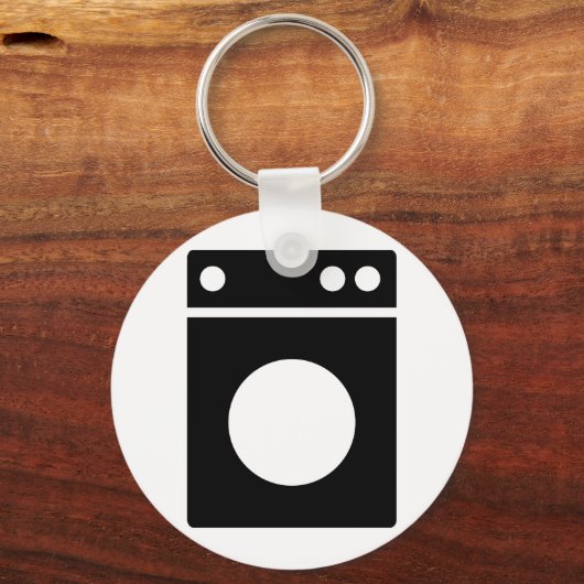 Symbol für Waschmaschine Schlüsselanhänger (Vorderseite)