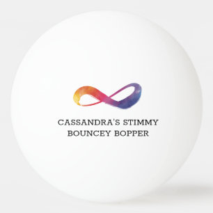 Symbol für Wasserfarbe Neurodiversity Tischtennisball