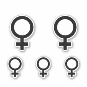 Symbol für weibliches Geschlecht Aufkleber