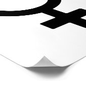 Symbol für weibliches Geschlecht Poster (Ecke)
