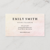 Symbol für Weinglas Visitenkarte (Rückseite)