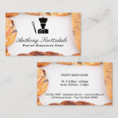 Symbol für Whisky-Koch | Pastries Visitenkarte (Vorne/Hinten)