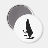 Symbol für Windsurfen Magnet (Vorderseite/Rückseite)