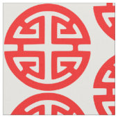Symbol für Wohlstand in China Stoff (Nahaufnahme)