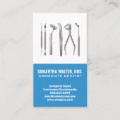 Symbol für Zahnmedizin | Assistenzarzt Visitenkarte (Vorderseite)