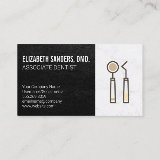 Symbol für Zahnradwerkzeuge | Hardware Visitenkarte (Rückseite)