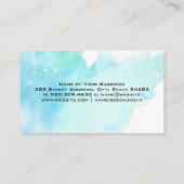 Symbol für Zimmerbuchungstools und Zuhause-Rooftop Visitenkarte (Rückseite)