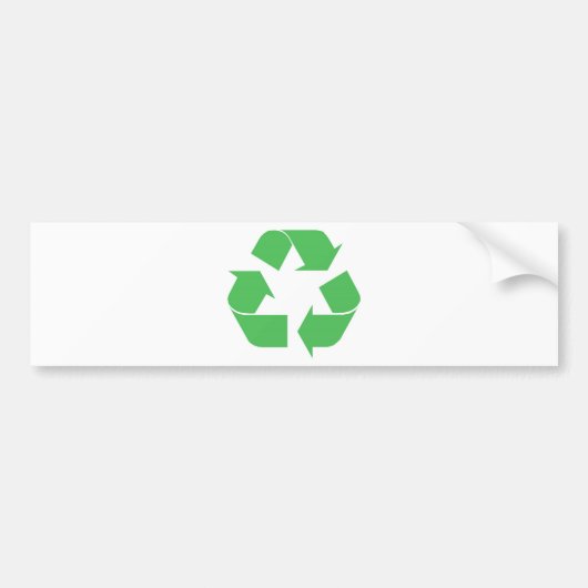 Symbol gerecycelt autoaufkleber (Vorne)