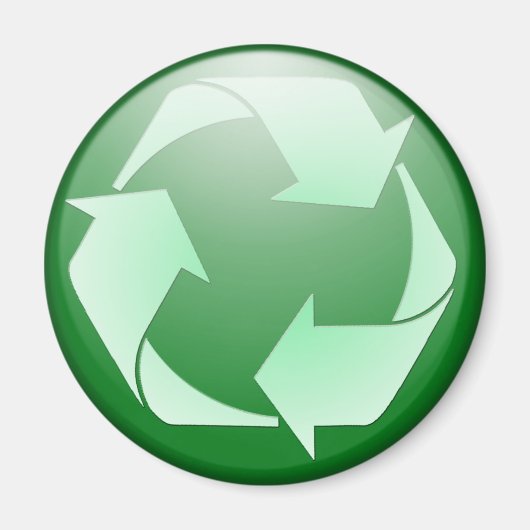 Symbol gerecycelt magnet (Vorne)