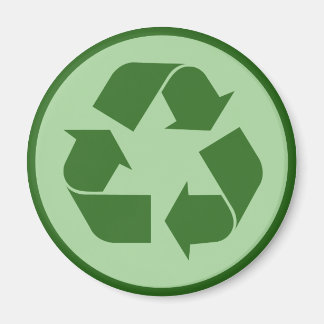 Symbol gerecycelt magnet