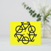 Symbol gerecycelt postkarte (Stehend Vorderseite)