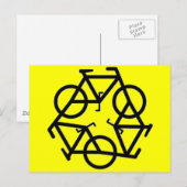 Symbol gerecycelt postkarte (Vorne/Hinten)