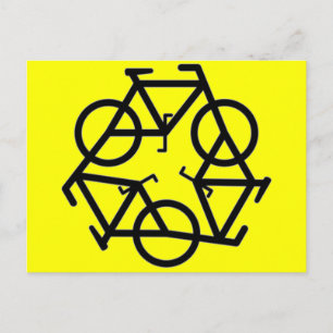 Symbol gerecycelt postkarte