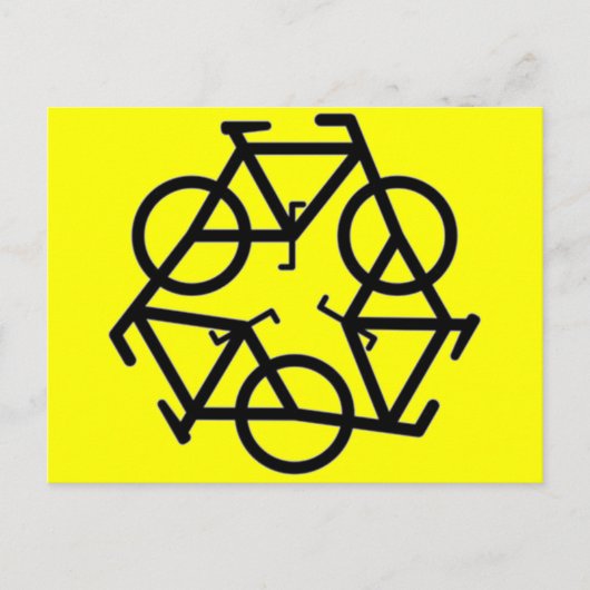 Symbol gerecycelt postkarte (Vorderseite)