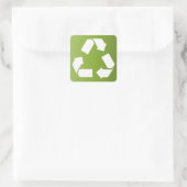 SYMBOL gerecycelt Quadratischer Aufkleber (Tasche)