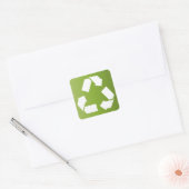 SYMBOL gerecycelt Quadratischer Aufkleber (Umschlag)