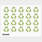 SYMBOL gerecycelt Quadratischer Aufkleber (Blatt)