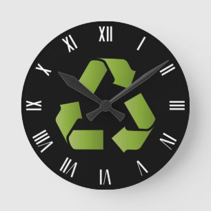 SYMBOL gerecycelt Runde Wanduhr