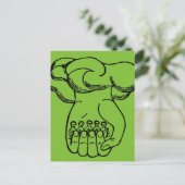 Symbol: Göttliche Hand Postkarte (Stehend Vorderseite)