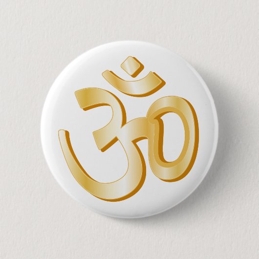 Symbol Hinduismus Button (Vorderseite)