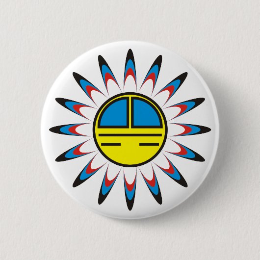 Symbol Indianer Button (Vorderseite)
