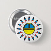 Symbol Indianer Button (Vorne & Hinten)