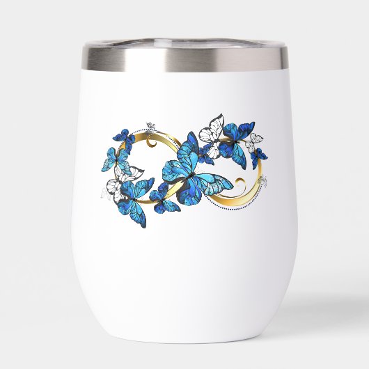 Symbol Infinity of Blue Morpho Butterflies (Rückseite)