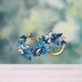 Symbol Infinity of Blue Morpho Butterflies Acrylschild (Neutral)