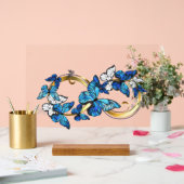 Symbol Infinity of Blue Morpho Butterflies Acrylschild (Hochzeit)