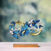 Symbol Infinity of Blue Morpho Butterflies Acrylschild (Neutral)