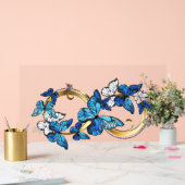 Symbol Infinity of Blue Morpho Butterflies Acrylschild (Hochzeit)