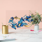 Symbol Infinity of Blue Morpho Butterflies Acrylschild (Hochzeit)