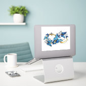 Symbol Infinity of Blue Morpho Butterflies Aufkleber (Laptop auf Schreibtisch)