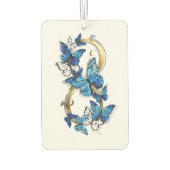 Symbol Infinity of Blue Morpho Butterflies Autolufterfrischer (Rückseite)