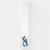 Symbol Infinity of Blue Morpho Butterflies Banner (Vertikal)