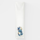 Symbol Infinity of Blue Morpho Butterflies Banner (Vertikal)