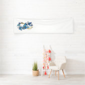 Symbol Infinity of Blue Morpho Butterflies Banner (InSitu)