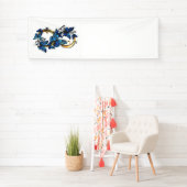 Symbol Infinity of Blue Morpho Butterflies Banner (Insitu)