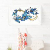 Symbol Infinity of Blue Morpho Butterflies Banner (Insitu)