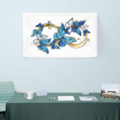 Symbol Infinity of Blue Morpho Butterflies Banner (Messeveranstaltung)