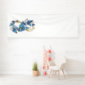 Symbol Infinity of Blue Morpho Butterflies Banner (Insitu)