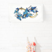 Symbol Infinity of Blue Morpho Butterflies Banner (InSitu)