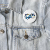 Symbol Infinity of Blue Morpho Butterflies Button (Beispiel)