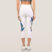 Symbol Infinity of Blue Morpho Butterflies Capri Leggings (Rückseite)
